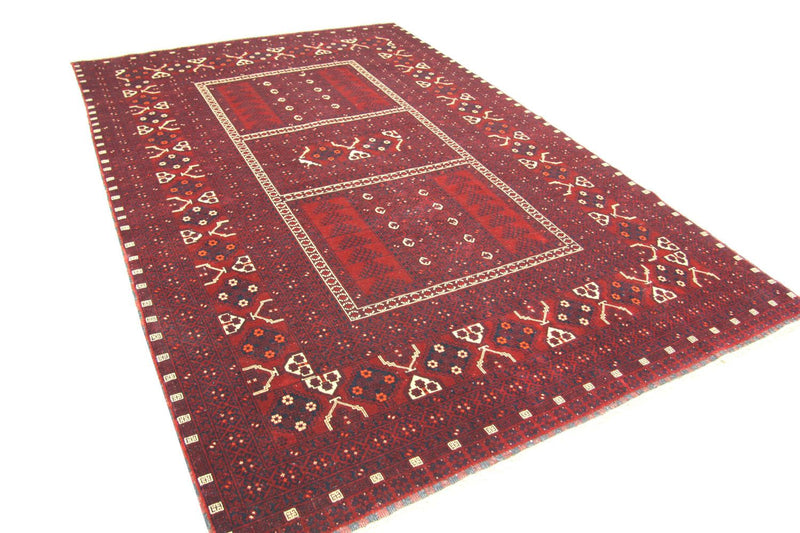 Afghaans tapijt - 246 x 163 cm - rood
