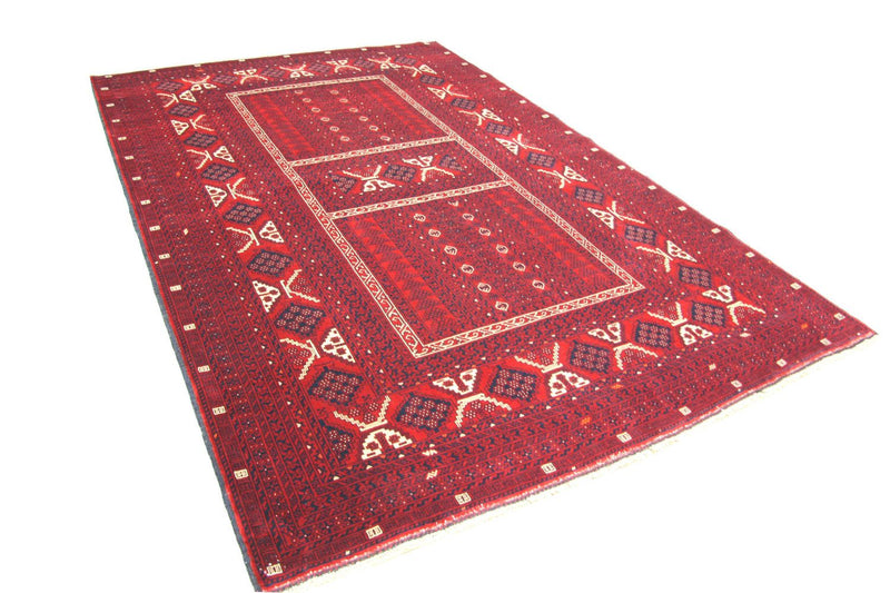 Afghaans tapijt - 246 x 163 cm - rood