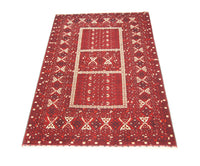 Afghaans tapijt - 247 x 161 cm - rood