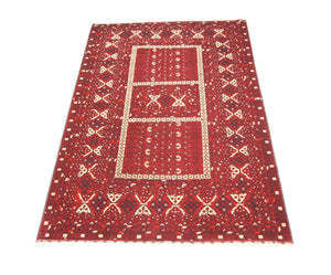 Afghaans tapijt - 247 x 161 cm - rood