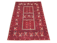 Afghaans tapijt - 248 x 158 cm - rood