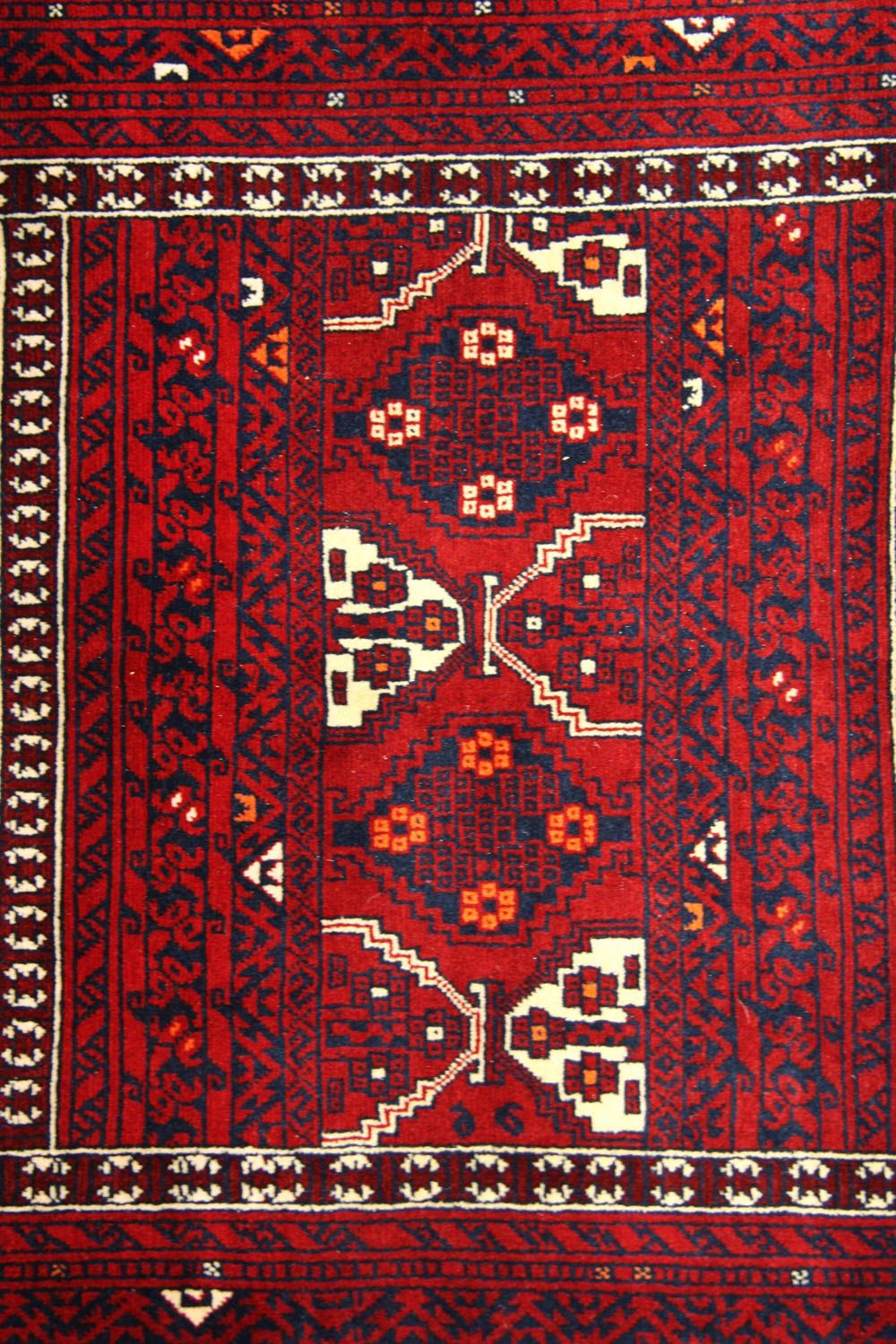 Afghaans tapijt - 248 x 158 cm - rood