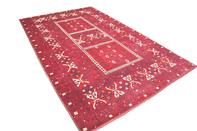 Afghaans tapijt - 248 x 158 cm - rood