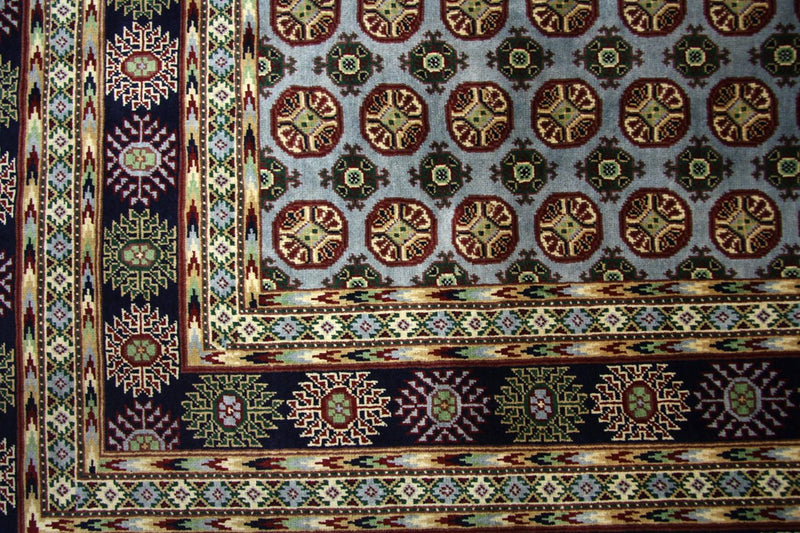 Afghaans tapijt - 298 x 199 cm - blauw