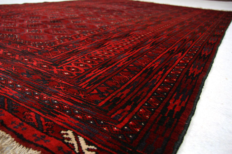 Afghaans tapijt - 230 x 140 cm - rood