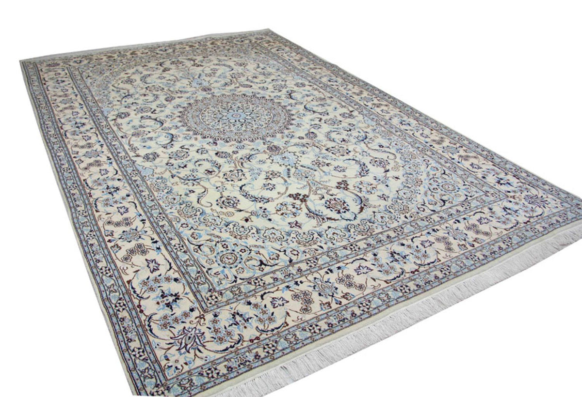 Perzisch tapijt - Nain - Premium - 300 x 200 cm - blauw