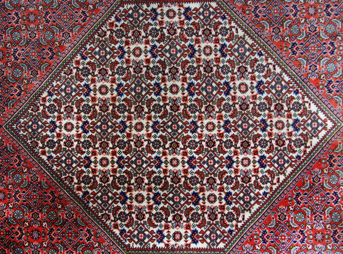 Perzisch tapijt - Bijar - 255 x 200 cm - bruin