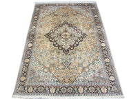 Zijden tapijt - Kashmir Silk - 290 x 185 cm - blauw