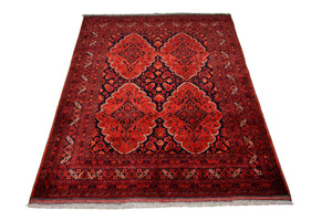 Afghaans tapijt - Kunduz - 274 x 197 cm - rood