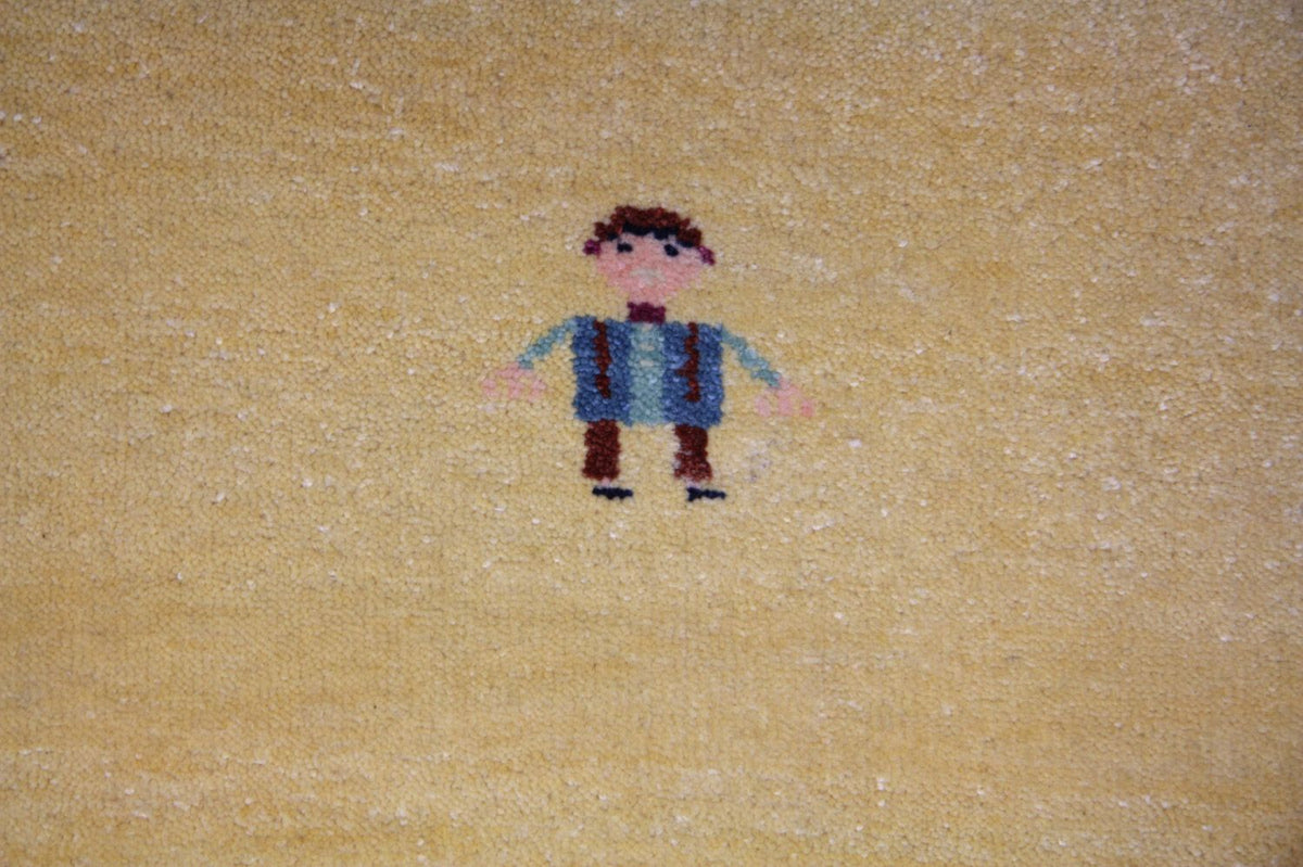 Gabbeh Tapijt - Loribaft Perzisch - 265 x 195 cm - goud