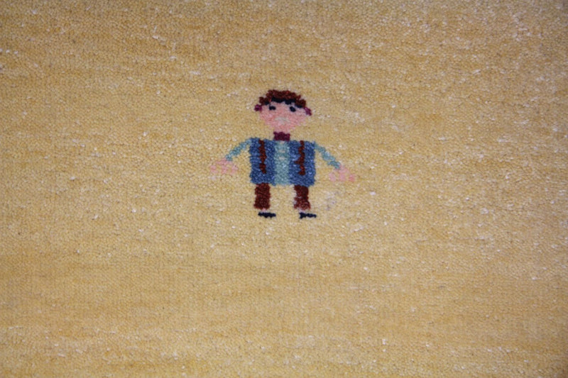 Gabbeh Tapijt - Loribaft Perzisch - 265 x 195 cm - goud