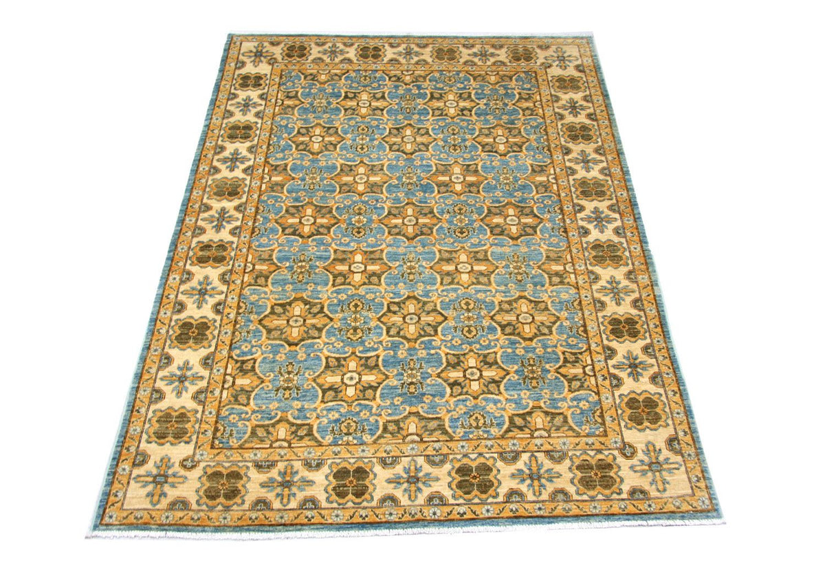 Ziegler Tapijt - Kazak - 255 x 183 cm - blauw