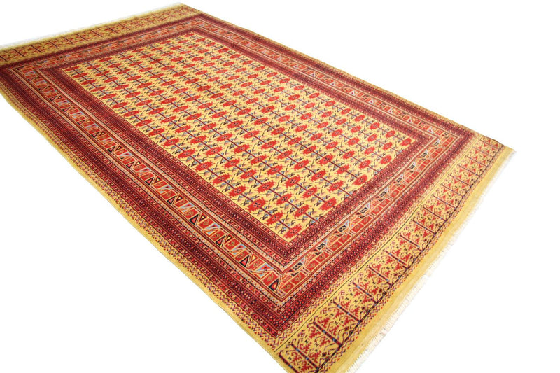 Afghaans tapijt - Bukhara - 298 x 200 cm - goud