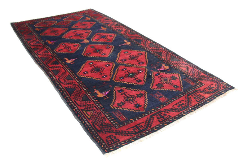 Baluch tapijt - 296 x 150 cm - blauw