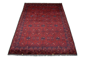 Afghaans tapijt - 293 x 196 cm - rood