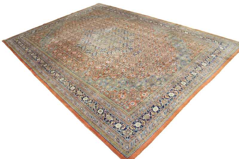 Perzisch tapijt - Bijar - 348 x 250 cm - blauw
