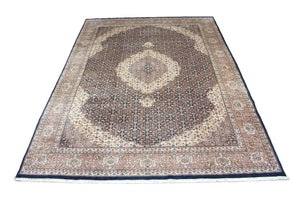 Perzisch tapijt - Tabriz - 390 x 290 cm - blauw