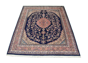 Perzisch tapijt - Tabriz - 302 x 244 cm - blauw