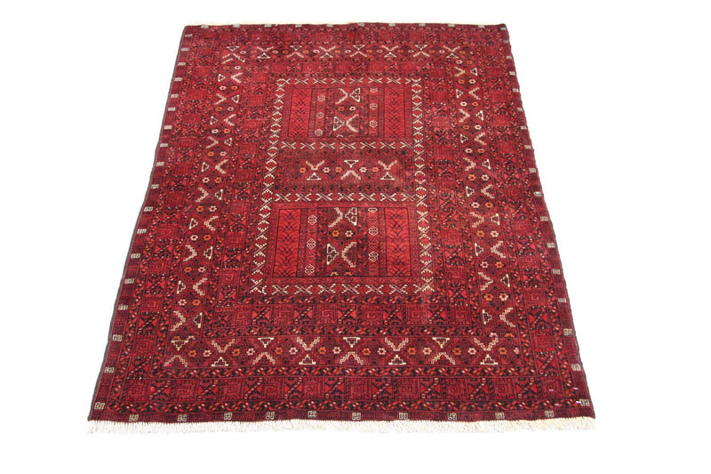 Afghaans tapijt - 208 x 150 cm - rood
