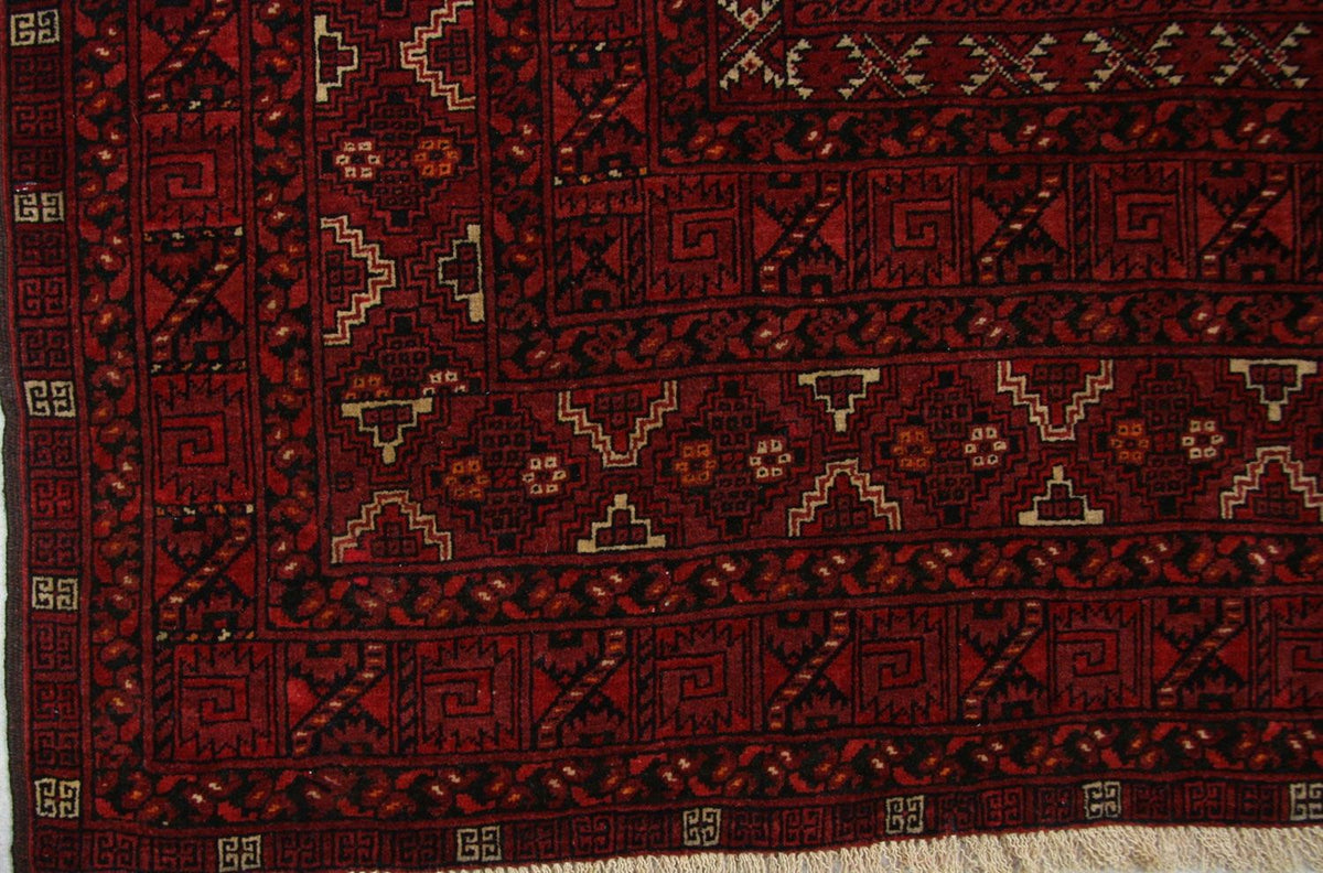 Afghaans tapijt - 208 x 150 cm - rood
