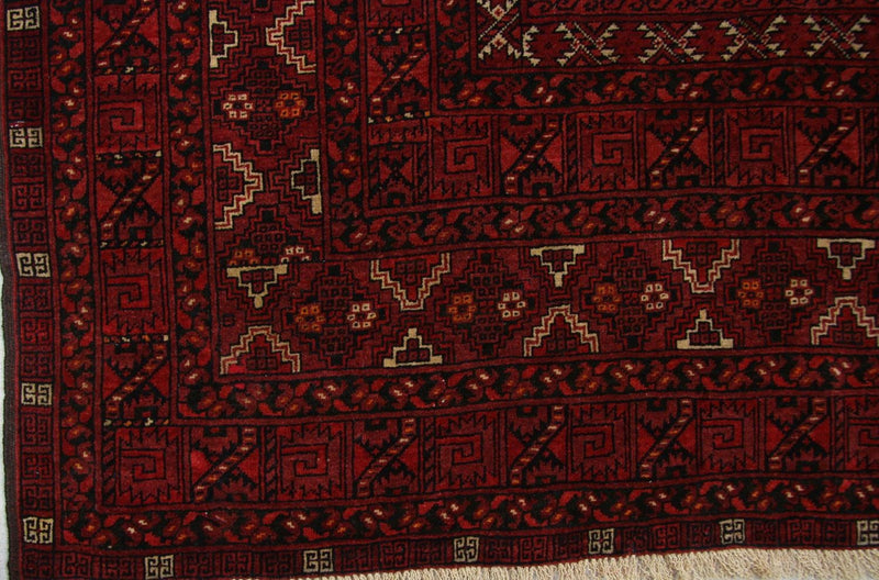 Afghaans tapijt - 208 x 150 cm - rood