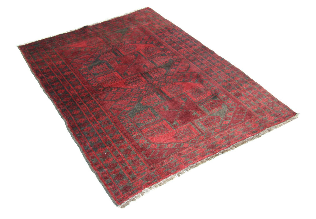 Afghaans tapijt - 154 x 114 cm - rood