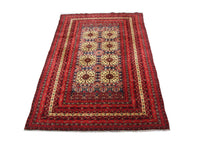 Afghaans tapijt - 288 x 195 cm - rood