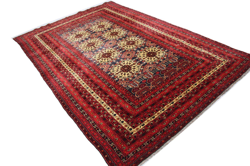 Afghaans tapijt - 288 x 195 cm - rood
