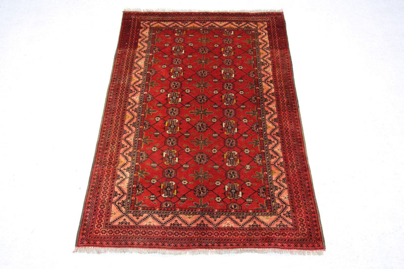 Afghaans tapijt - 196 x 126 cm - rood
