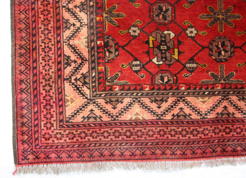 Afghaans tapijt - 196 x 126 cm - rood