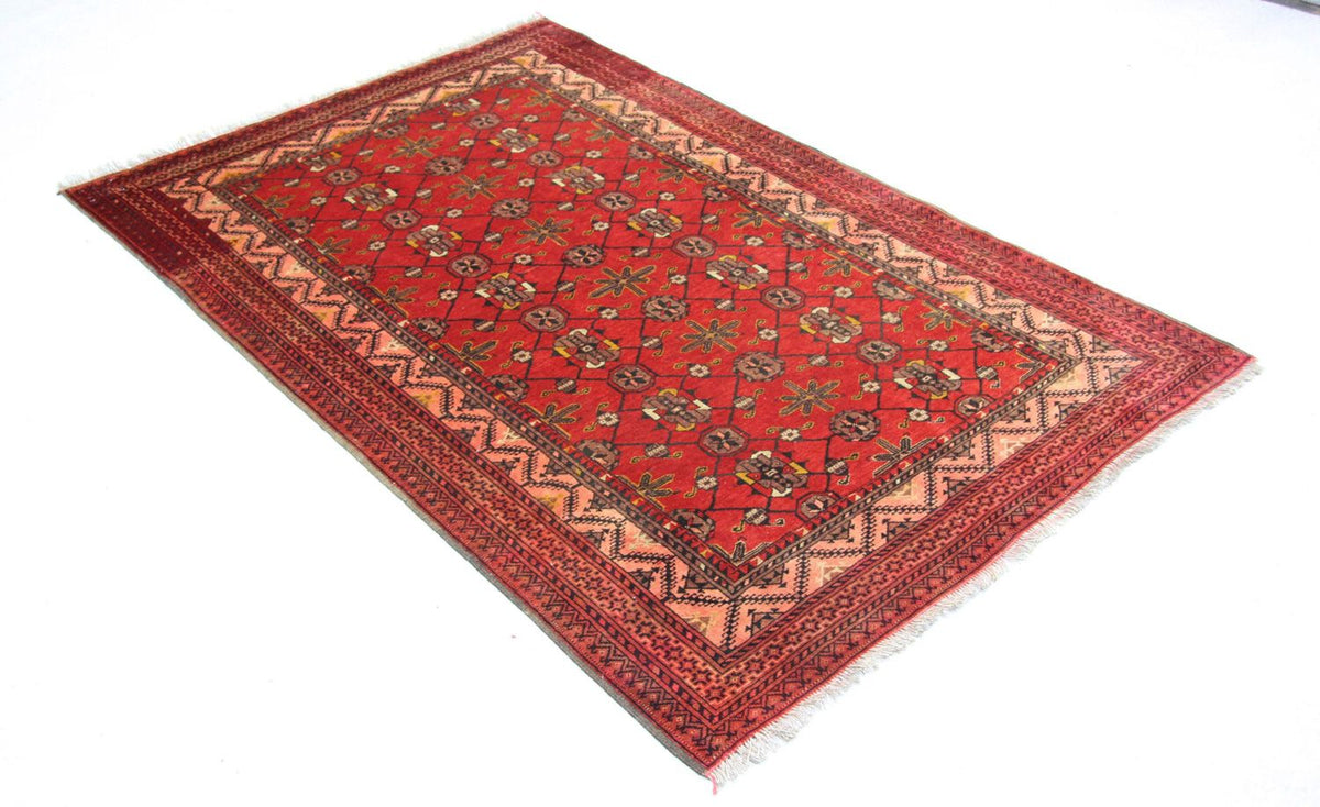 Afghaans tapijt - 196 x 126 cm - rood
