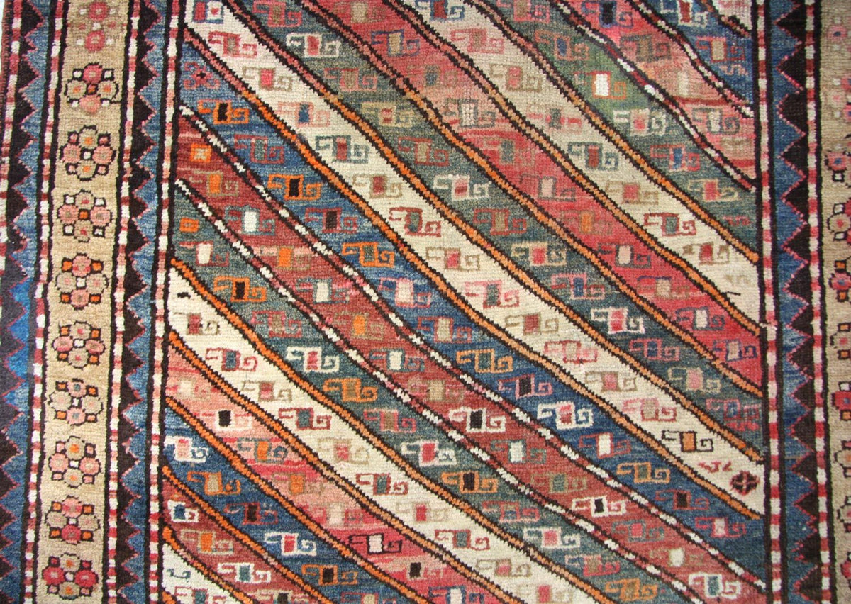 Loper Perzisch Tapijt - Nomadisch - 373 x 120 cm - blauw