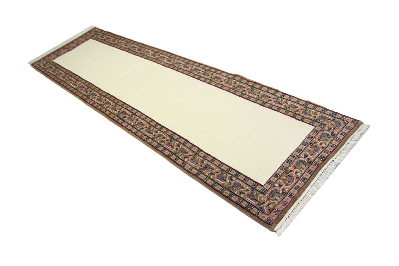 Loper Perzisch tapijt - Mir - 295 x 85 cm - beige
