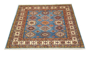 Ziegler tapijt vierkant  - 155 x 149 cm - blauw