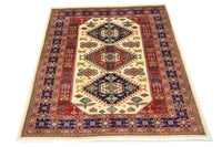Afghaans tapijt - 194 x 146 cm - beige