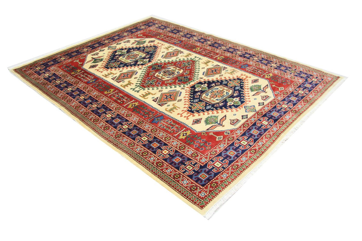 Afghaans tapijt - 194 x 146 cm - beige