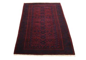 Afghaans tapijt - 155 x 100 cm - rood