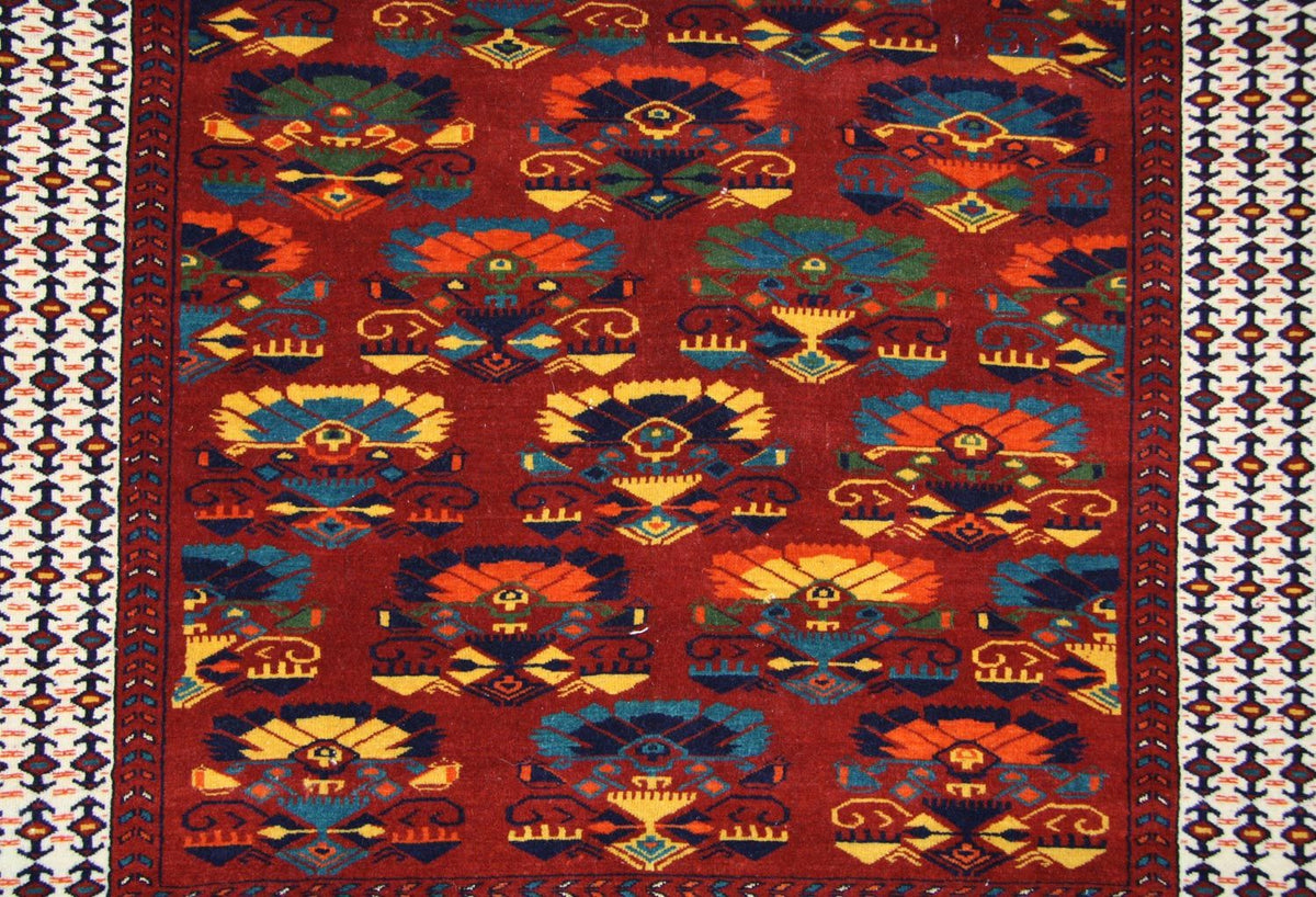 Afghaans tapijt - 160 x 130 cm - roest