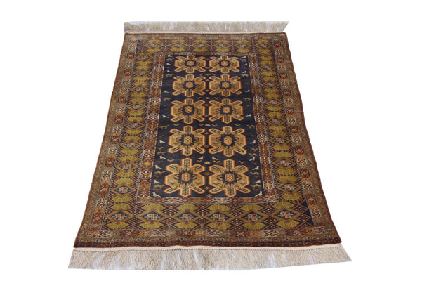 Afghaans tapijt - 175 x 108 cm - blauw