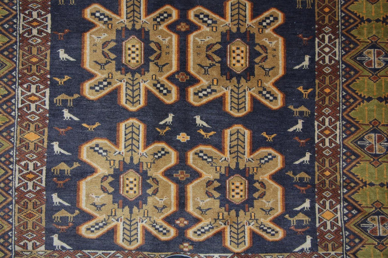 Afghaans tapijt - 175 x 108 cm - blauw