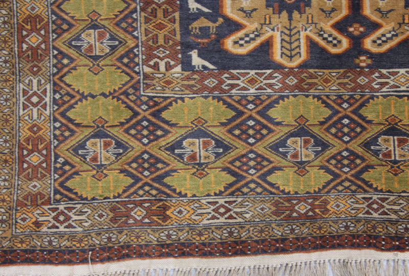 Afghaans tapijt - 175 x 108 cm - blauw