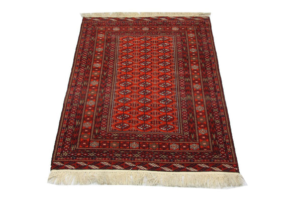 Afghaans tapijt - 193 x 134 cm - rood