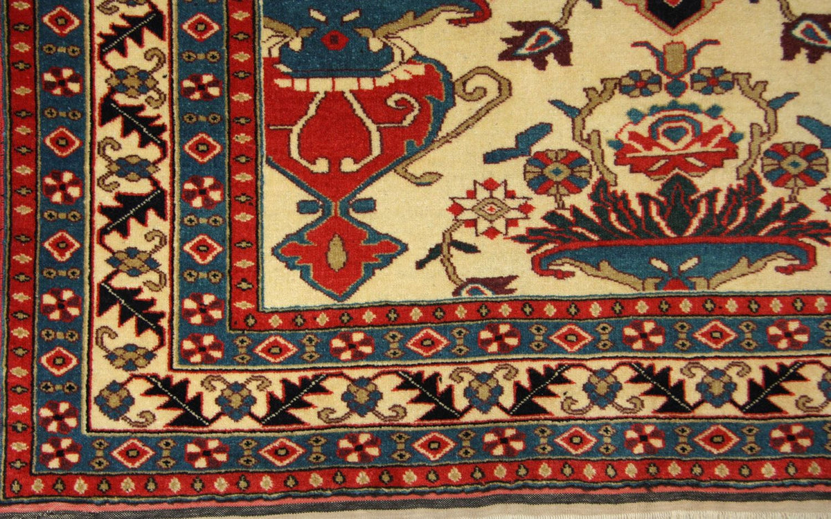 Afghaans tapijt - 135 x 114 cm - beige