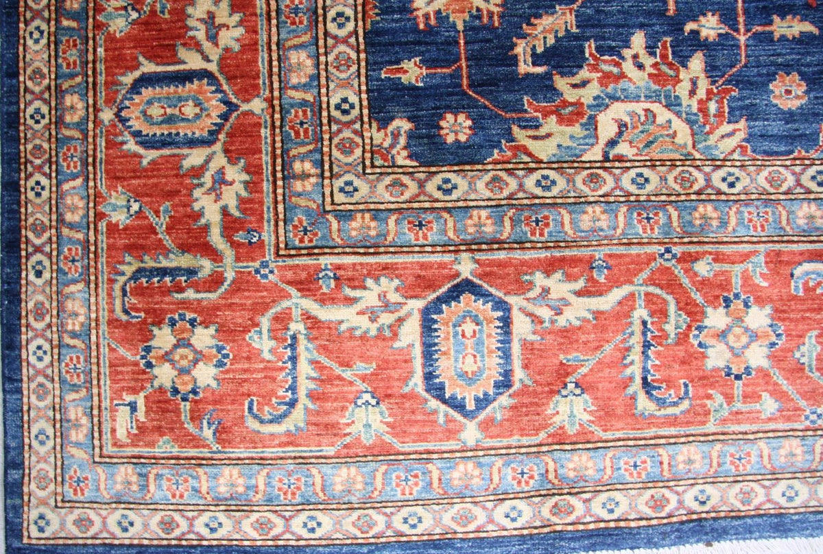Ziegler Tapijt - Kazak - 303 x 246 cm - blauw