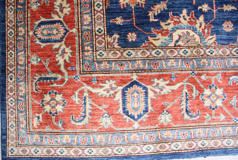 Ziegler Tapijt - Kazak - 303 x 246 cm - blauw