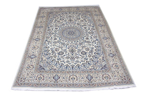 Perzisch tapijt - Nain - 359 x 251 cm - blauw
