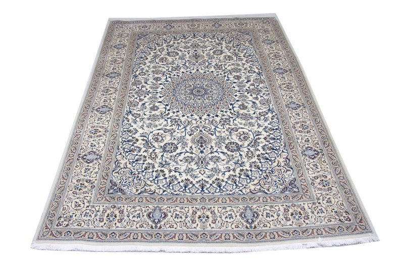 Perzisch tapijt - Nain - 359 x 251 cm - blauw