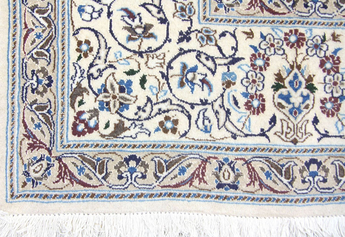 Perzisch tapijt - Nain - 359 x 251 cm - blauw