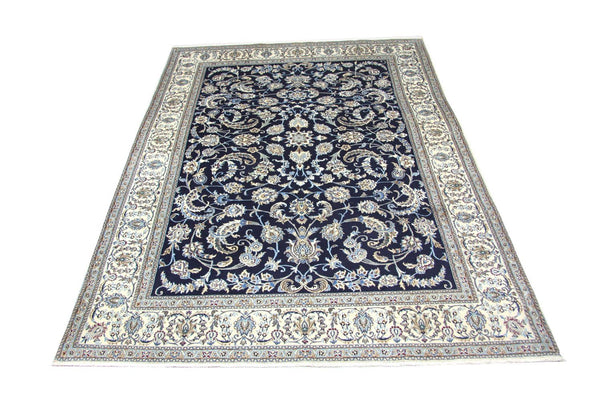 Perzisch tapijt - Nain - 334 x 245 cm - donkerblauw