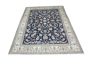 Perzisch tapijt - Nain - 334 x 245 cm - donkerblauw